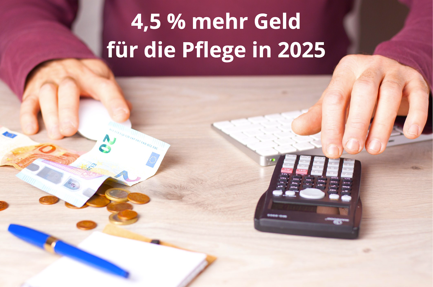 4,5 Prozent mehr Geld für die Pflege